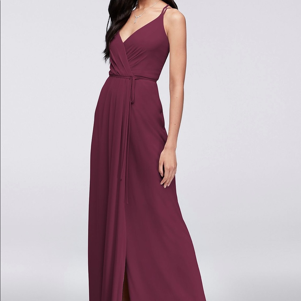 David’s Bridal Wrap Bridesmaid Dress